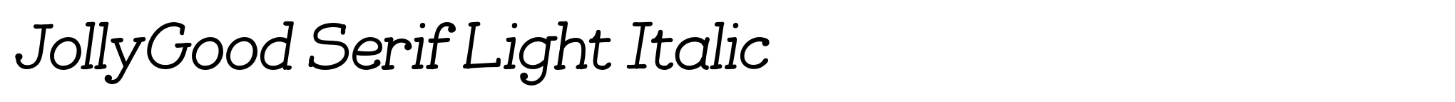 JollyGood Serif Light Italic image